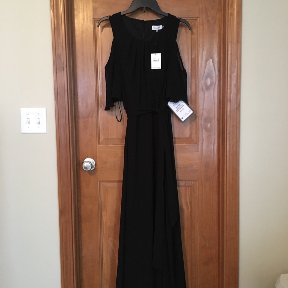 Black wrap dress